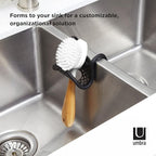 Umbra Sling Sponge Holder for Kitchen Sink – No Suction Cups, Flexible Caddy - Image 4