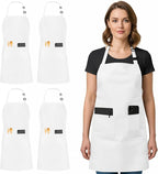 Utopia Kitchen 4 Pack Bib Apron Adjustable by UTOPIAKITCHEN