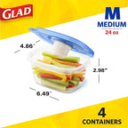 Glad GladWare To Go Snack Food Storage Containers - Image 5
