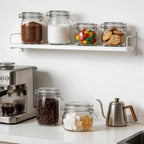 Glass Storage Jars with Airtight Lids Set of 6, Flour Sugar Coffee Beans Cereal - Image 7