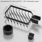 LONIN Sponge Holder Over Faucet Kitchen Sink Caddy Organizer, Stainless Steel - Image 6