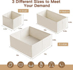 Criusia Drawer Organizer Clothes, 21 Pack Dresser Organizer - Image 3
