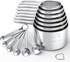TILUCK Stainless Steel Measuring Cups & Spoons Set, Coffee Scoop Spoon by TILUCKBringsGoodLuck