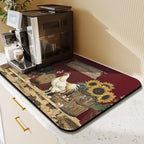 Kitchen Countertop Dish Drying Mat, Super Absorbent Coffee Bar Mat - Image 8