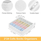 Joyoldelf Sock Organizer Drawer Organizer - Image 2