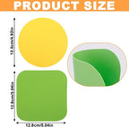 4pcs Rubber Jar Opener, 2 Round & 2 Square Rubber Bottle Opener Pads Non-Slip - Image 2