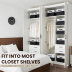 Criusia 6 Pack Closet Organizers and Storage Bins, Cute Dorm Room Essentials - Image 3