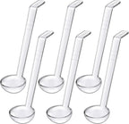 Tioncy 6 Pcs 1 Oz Small Ladle for Serving Sauce 7.09 Inches Plastic Mini Ladles by Tioncy