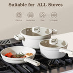SENSARTE 20Pcs Pots and Pans Set Nonstick, Ceramic Cookware Set Non Stick - Image 9