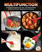 Silicone Cooking Utensils Set, Perfectly Angled - Image 3