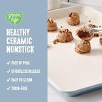 GreenLife Bakeware 18” x 13” Half Cookie Sheet Baking Pan, Non-Toxic PFAS-Free - Image 2