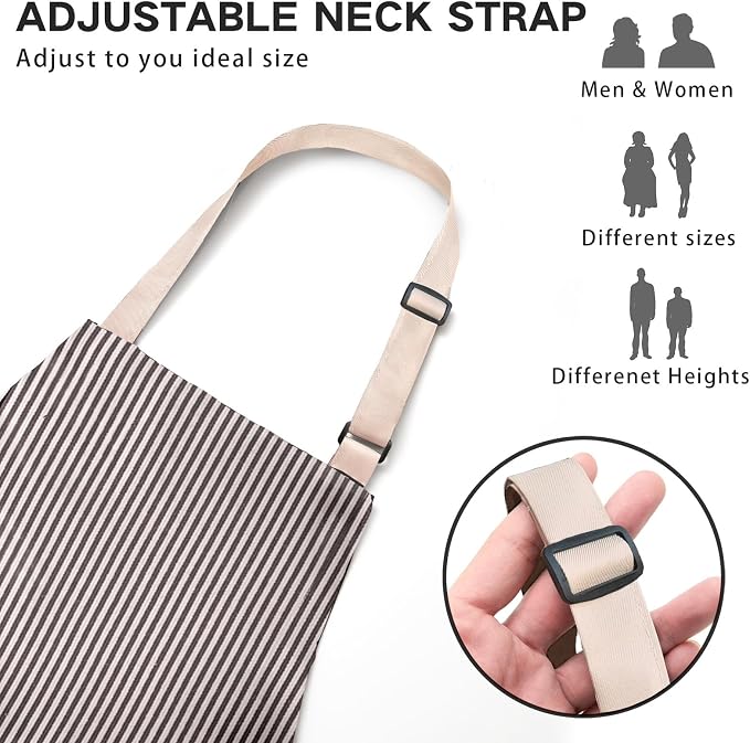 BeLuyi 2 Pack Adjustable Bib Apron - Image 4