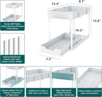 MEAFBIRD 2 Pack Under Sink Organizer, 2 Tier Bathroom Cabinet Organizer - Image 3