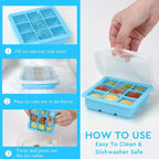 2 Pack Silicone Ice Cube Tray, Small Ice Trays - Image 7