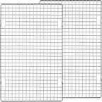 Tebery 2 Pack Heavy-Duty Wire Cooking Rack Baking Racks Fits Half Sheet Pan by Tebery