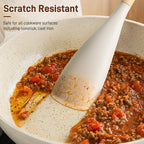3 PACK Cooking Spatula Spoon for Nonstick Cookware, Scrape - Image 4