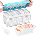 Ice Cube Tray with Lid and Bin, PHINOX 96 pcs Ice Trays by PHINOX
