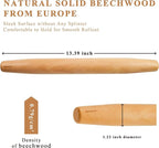 Bamber Wood French Rolling Pin for Baking Small Wooden Rolling Dowel Stick - Image 2