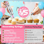 Cake Decorating Tools Supplies Kit: 164pcs Baking Accessories, Dessert Piping - Image 5