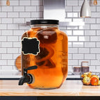 1-Gallon Drink Dispenser, Accguan Glass Water Dispenser - Image 5