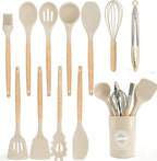 Silicone Cooking Utensil Set, Nonstick Kitchen Utensils 446°F Heat-Resistant by Unknown