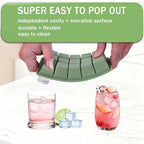 Ice Cube Trays for Freezer, 2 Pack Easy Release Slicone Ice Cube Tray - Image 3