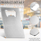 40 Pieces Credit Card Bottle Opener Stainless Steel Poker Wallet Bottle Opener - Image 3