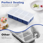 Large Ice Cube Trays for Whiskey: GGOW Big Silicone Ice Cube Trays 2Inch- Huge - Image 3
