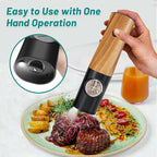 Electric Salt and Pepper Grinder Set - Image 4