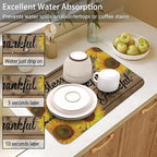 Dish Drying Mat for Kitchen Counter 2 Pack - Image 4