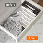 Lifewit Silverware Drawer Organizer, Expandable Utensil Tray - Image 5
