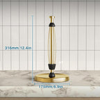 Paper Towel Holder Countertop, Stainless Steel, Weighted Base, Paper Towel Roll - Image 6