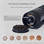 Electric Salt and Pepper Grinder Set, USB Rechargeable, Automatic Salt and - Image 6