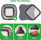 2Pcs Silicone Heat Resistant Mat & Splatter Shield, Foldable Silicone Mat and - Image 5