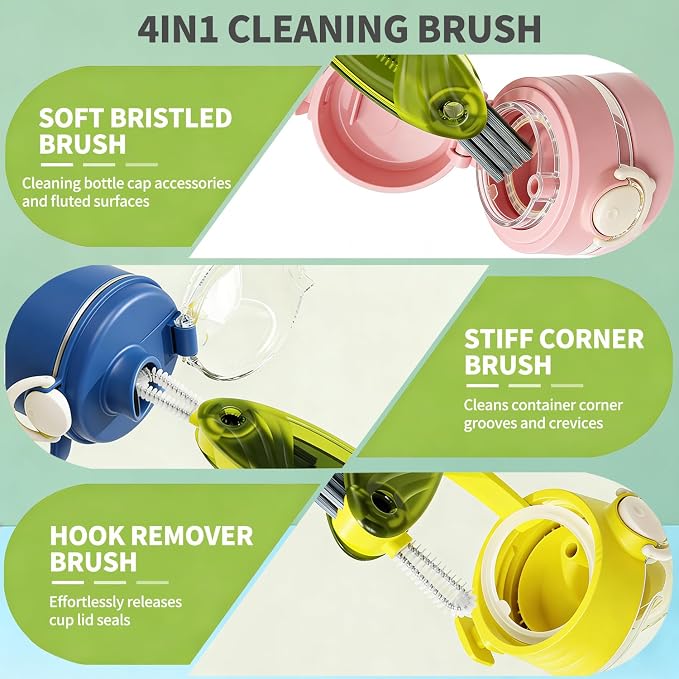 3 in 1 Cup Lid Gap Cleaning Brush Set - Image 2