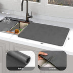 Findosom Dish Drying Mat, Cuttable Drying Mat - Image 2