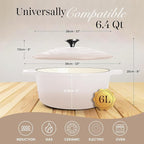 Nuovva Enamelled Cast Iron Dutch Oven Pot - Image 2