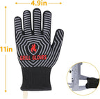QUWIN BBQ Gloves, Oven Gloves, 1472℉ Extreme Heat Resistant, Grilling Gloves - Image 6