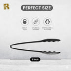 12 Pack 9 Inch Large Plastic Serving Tongs - Image 5