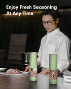 TOMEEM Upgraded Larger Capacity Electric Salt and Pepper Grinder Set - Image 8