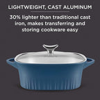 CorningWare QuickHeat 3.2-QT Cast Aluminum Roaster - Image 4