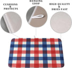 4th of July Dish Drying Mat Patriotic Buffalo Plaid Drying Mats - Image 3