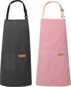VALOME 2 Pack Kitchen Aprons, Apron by VALOME