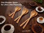 6 Piece Small Wooden Spoons Set - Image 3