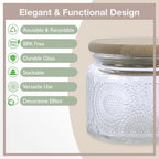 4 oz Decorative Mini Glass Jars - Image 3
