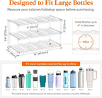 Lifewit Stackable Bottle Storage Organizer, Large Slot Water Bottle Tumbler Cup - Image 2