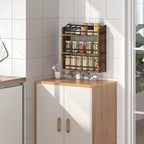 Spice Rack Wall Mounted, Wood 3 Tier Spice Rack - Image 7
