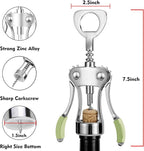 KORCCI Wine Opener, Heavy-Duty Zinc Alloy Wing Corkscrew, Premium Beer Bottle - Image 2