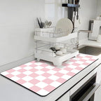 Dish Drying Mat for Kitchen, Coffee Station Mat by BLESWIN