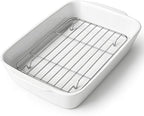 HOMBENE 4.2 QT White Casserole Dishes by HOMBENE